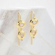 Earrings | Chloe Thread Earring | Morganite