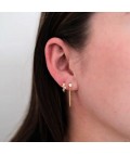 Earrings | Crystal Chain Wrap Earring | Gold Earrings | Crystal Chain Wrap Earring | Gold