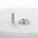 Earrings | Paris Huggie | Silver
