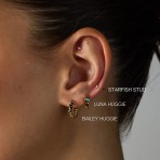 Earrings | Bailey Huggie | Silver