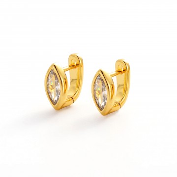 Earrings | Eden Huggie | Gold