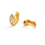 Earrings | Eden Huggie | Gold