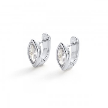 Earrings | Eden Huggie | Silver