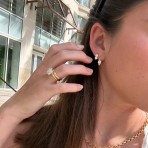 Earrings | Zoe Huggie | Gold