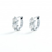 Earrings | Zoe Huggie | Silver