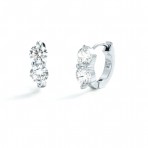 Earrings | Zoe Huggie | Silver