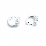 Earrings | Zoe Huggie | Silver