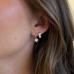 Earrings | Zoe Huggie | Silver