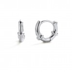 Earrings | Tessa Huggie | Silver Earrings | Tessa Huggie | Silver