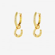 Earrings | Lucky Hoop | Gold