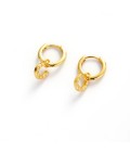 Earrings | Lucky Hoop | Gold