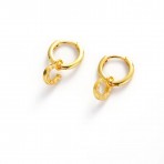 Earrings | Lucky Hoop | Gold