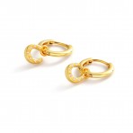 Earrings | Lucky Hoop | Gold
