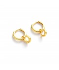 Earrings | Lucky Hoop | Gold