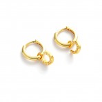Earrings | Lucky Hoop | Gold