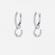 Earrings | Lucky Hoop | Silver