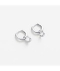 Earrings | Lucky Hoop | Silver