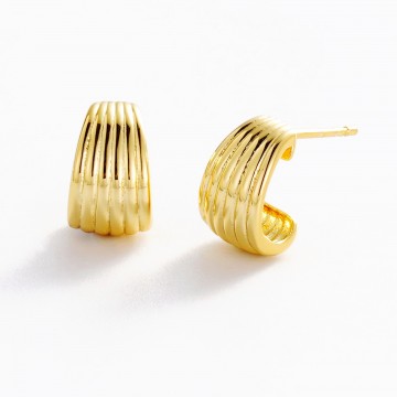 Earrings | Sasha Hoop | Small | Gold