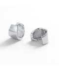 Earrings | Riley Hoop | Silver