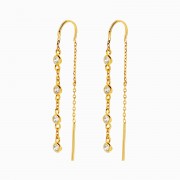 Earrings | Adele Thread | Gold