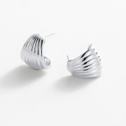 Earrings | Sasha Hoop | Medium | Silver