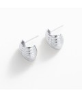 Earrings | Sasha Hoop | Medium | Silver