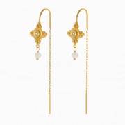 Earrings | Faye Thread | Gold