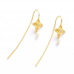 Earrings | Faye Thread | Gold