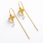 Earrings | Faye Thread | Gold