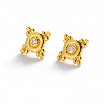 Earrings | Faye Stud | Gold