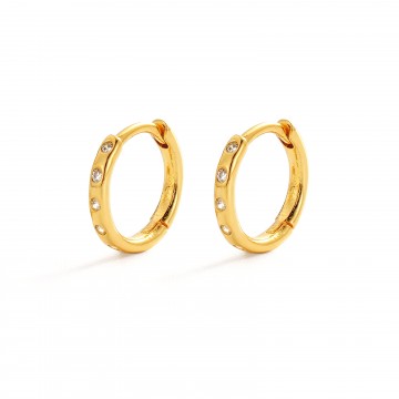 Earrings | Talia Huggie | Gold