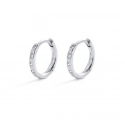 Earrings | Talia Huggie | Silver