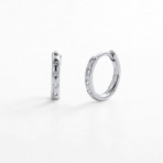 Earrings | Talia Huggie | Silver