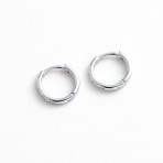Earrings | Talia Huggie | Silver