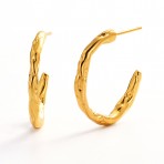 Earrings | Alessia Hoop Large | Gold