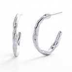 Earrings | Alessia Hoop Large | Silver