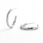 Earrings | Alessia Hoop Large | Silver