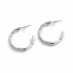 Earrings | Alessia Hoop Large | Silver