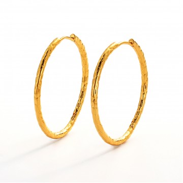 Earrings | Lily Hoop Large | Gold