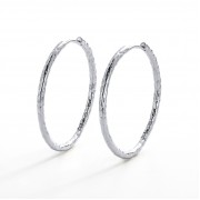 Earrings | Lily Hoop Large | Silver