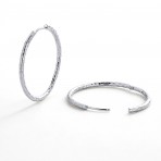 Earrings | Lily Hoop Large | Silver
