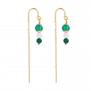 Earrings | Amelia Thread Earrings | Green Earrings | Amelia Thread Earrings | Green