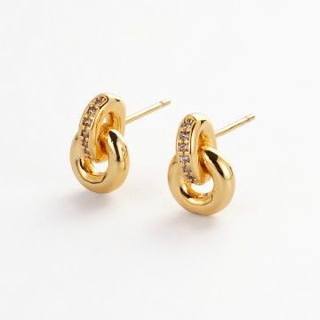 Earrings | Elle Stud | Gold