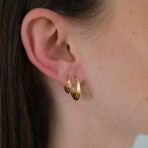 Earrings | Marley Hoop | Medium | Gold