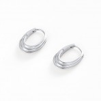 Earrings | Marley Hoop | Medium | Silver