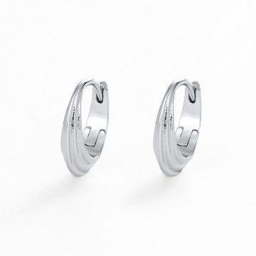 Earrings | Marley Hoop | Small | Silver