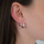 Earrings | Marley Hoop | Small | Silver