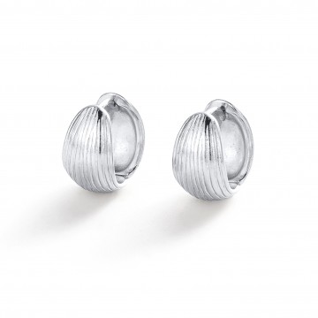 Earrings | Gia Hoop | Silver