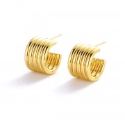 Earrings | Jade Hoop | Gold Earrings | Jade Hoop | Gold