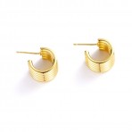 Earrings | Jade Hoop | Gold Earrings | Jade Hoop | Gold